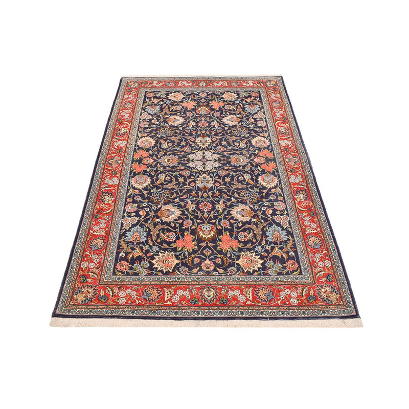 Persisk matta - Isfahan - Premium - 226 x 136 cm - mörkblå
