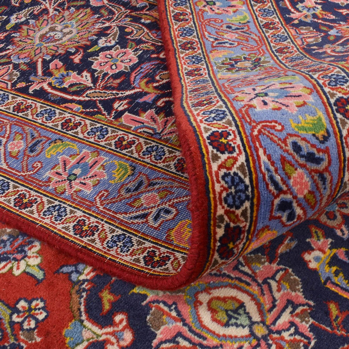 Persiska mattor - Keshan - 412 x 300 cm - röd