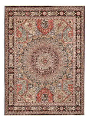 Persisk matta - Tabriz - Royal - 400 x 303 cm - mörk beige