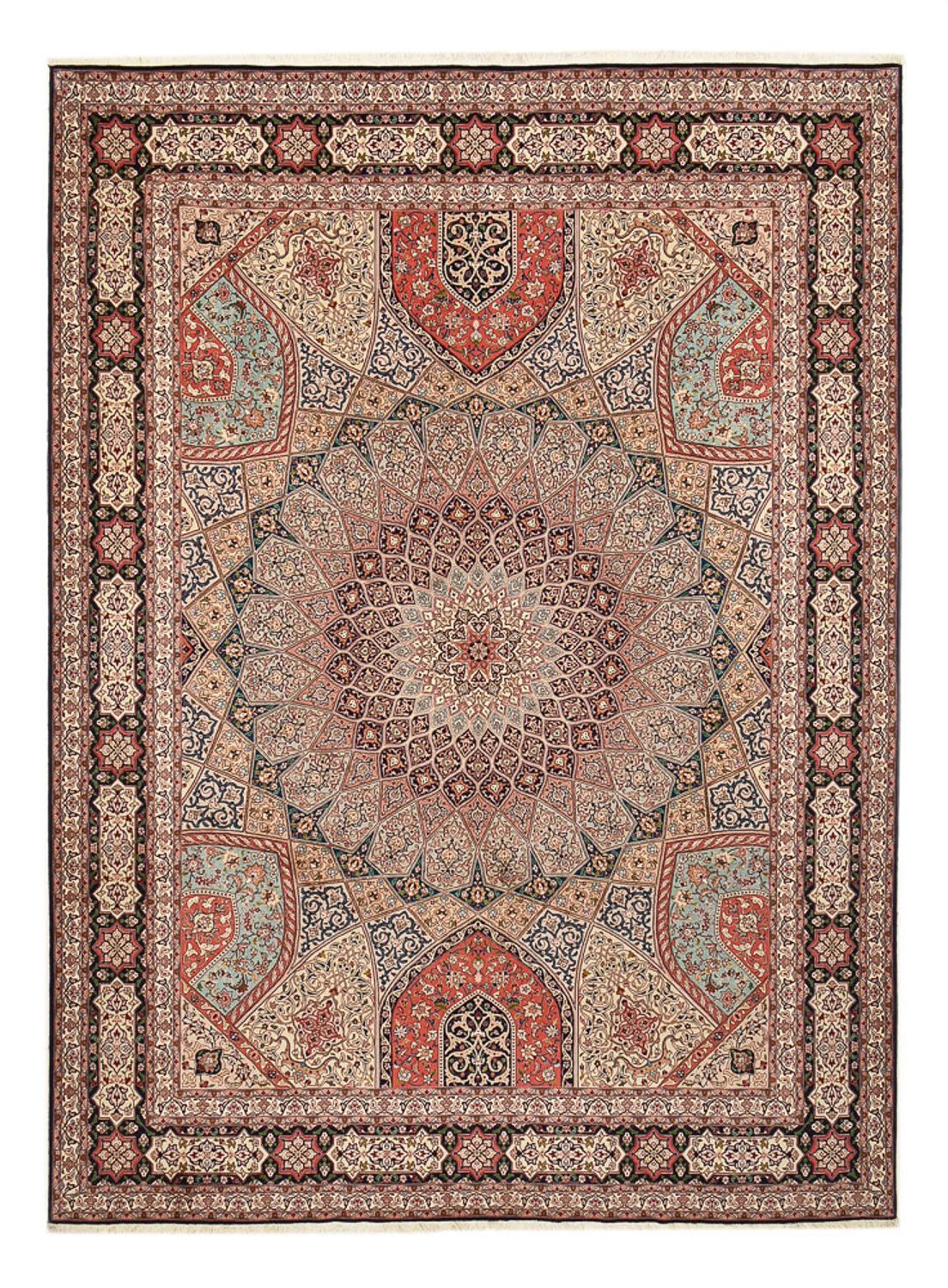 Persisk matta - Tabriz - Royal - 400 x 303 cm - mörk beige