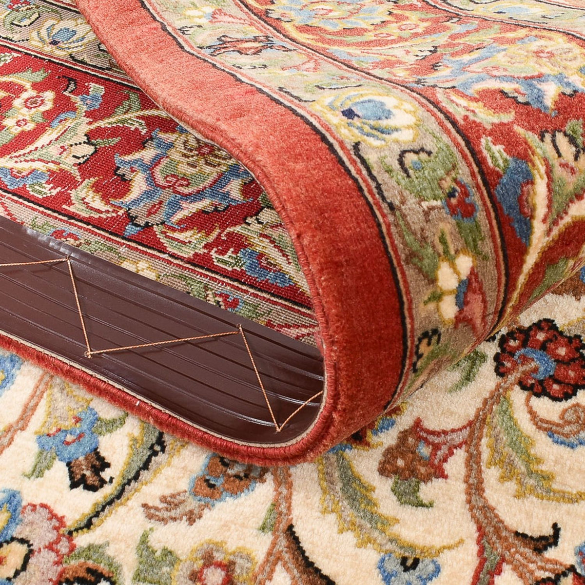 Persisk matta - Ghom - Kunglig - 162 x 109 cm - beige