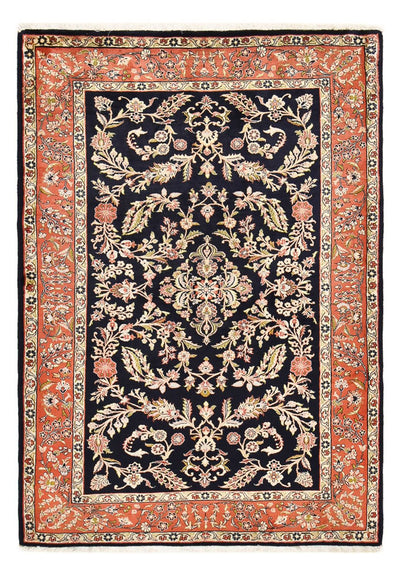 Sarouk Mattan 142x203cm - Persisk matta - mörkblå