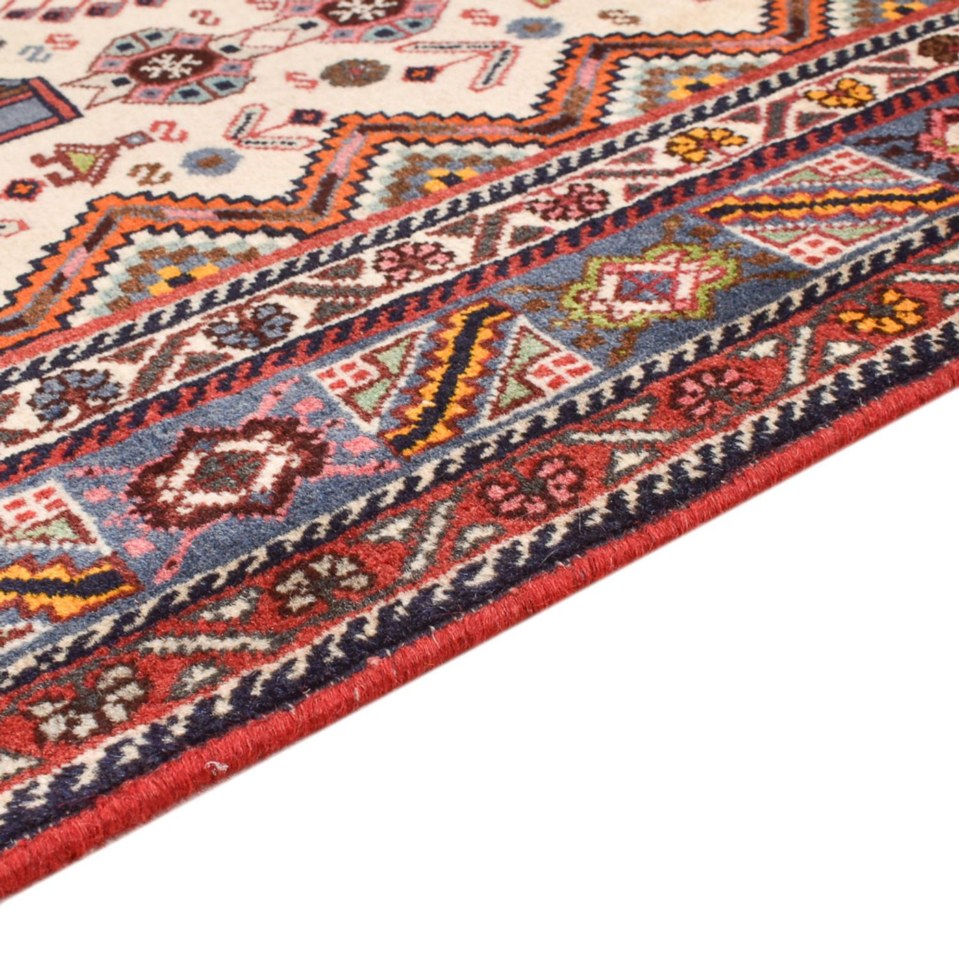 Gabbeh-matta - Kashkuli Persiska - 197 x 140 cm - flerfärgad