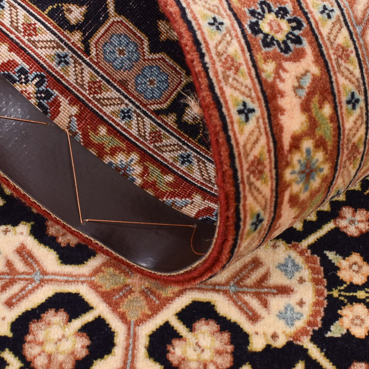 Runner Persisk matta - Ghom - Kunglig - 200 x 51 cm - mörk beige