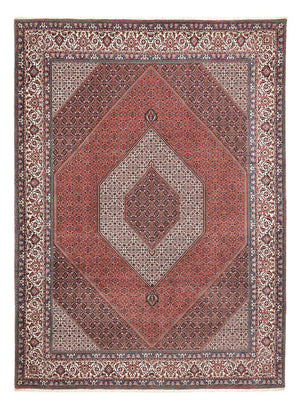 Persisk matta - Bijar - 410 x 304 cm - bordeaux röd