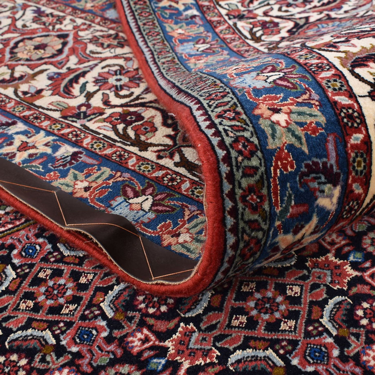 Persisk matta - Bijar - 410 x 304 cm - bordeaux röd