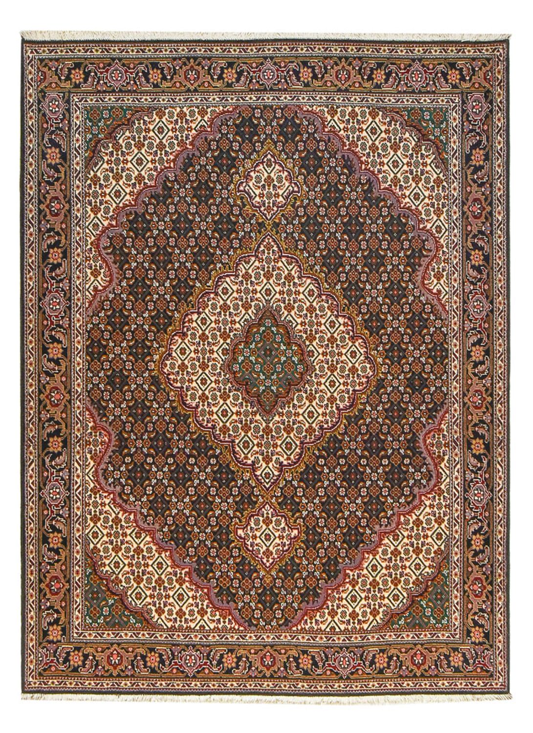 Persisk matta - Tabriz - Royal - 201 x 150 cm - brun