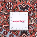 Persisk matta - Bijar runt  - 150 x 150 cm - mörkröd