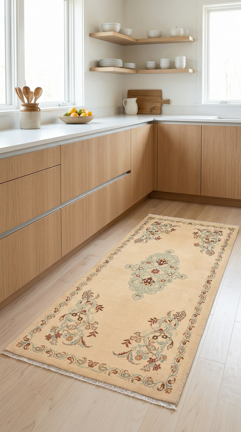 Persiska mattor - Keshan - 158 x 75 cm - beige
