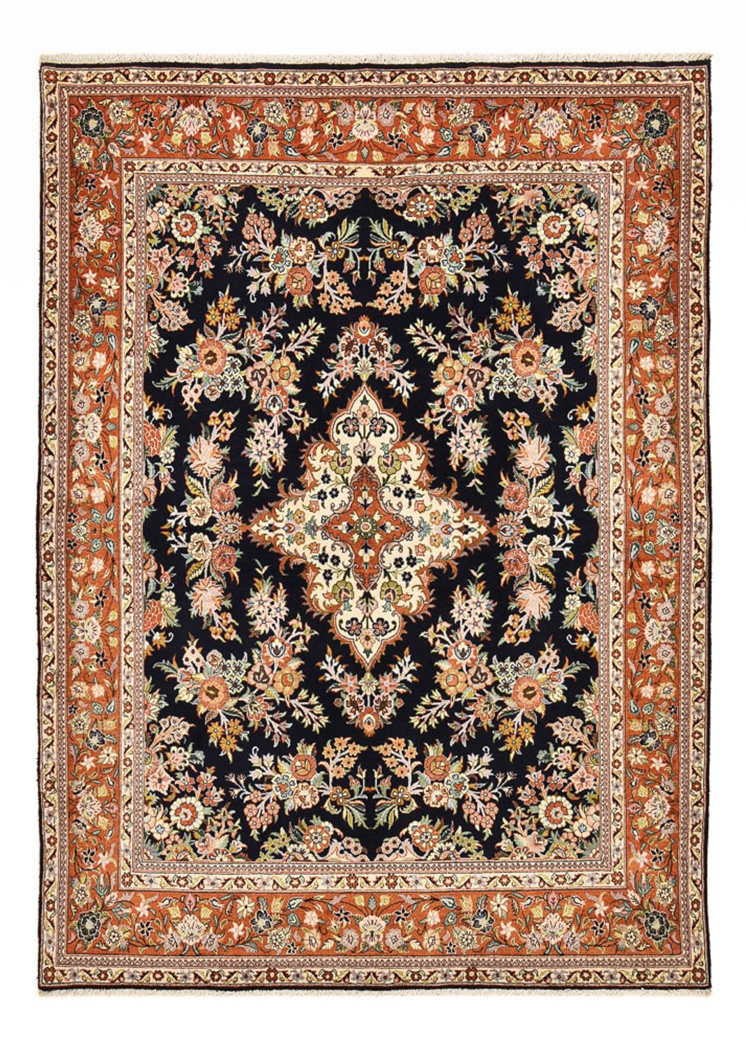 Persisk matta - Classic - 240 x 175 cm - mörkblå