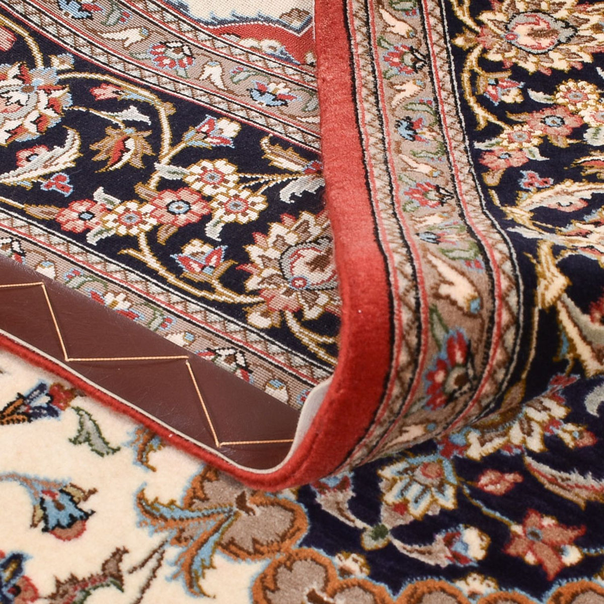 Persisk matta - Ghom - Kunglig - 207 x 134 cm - flerfärgad