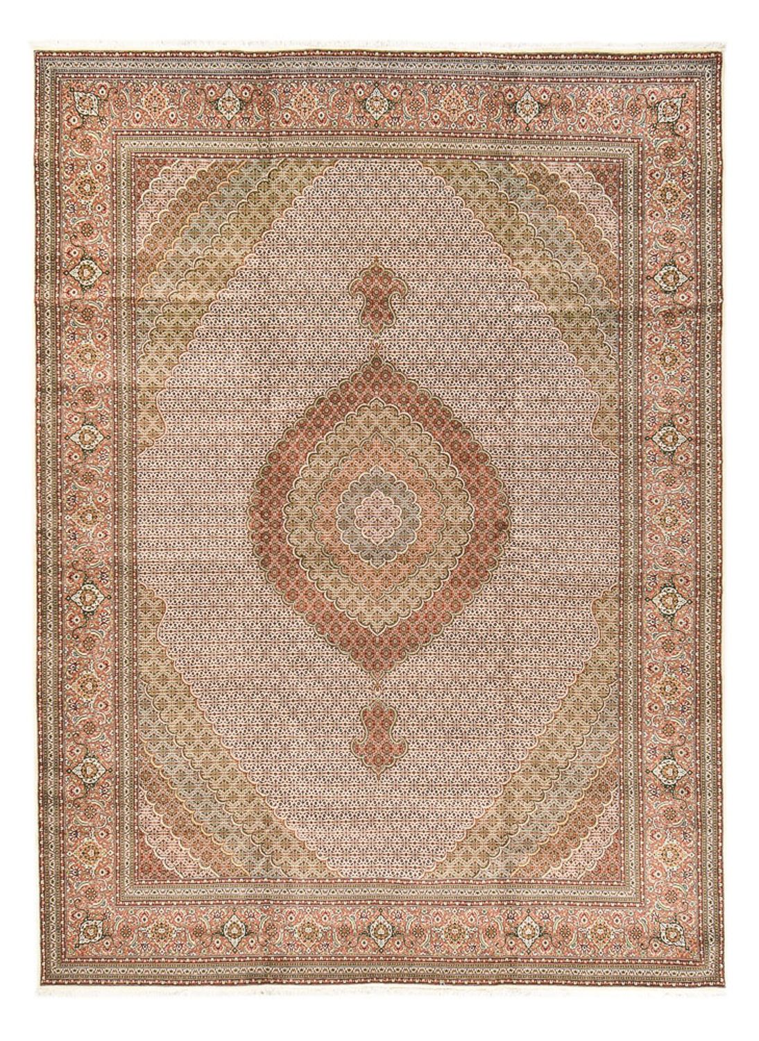 Persisk matta - Tabriz - Royal - 500 x 356 cm - mörk beige