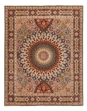 Persisk matta - Tabriz - Royal - 260 x 205 cm - mörk beige