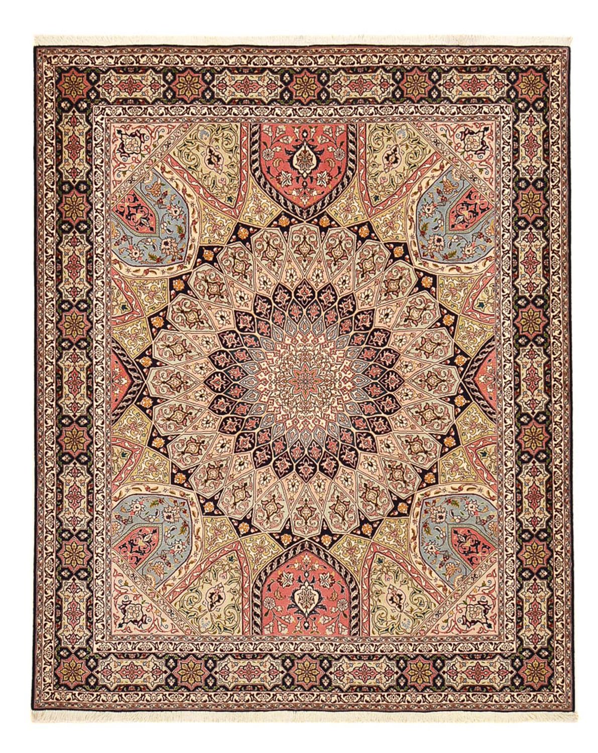 Persisk matta - Tabriz - Royal - 250 x 208 cm - mörk beige