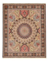 Persisk matta - Tabriz - Royal - 250 x 208 cm - mörk beige