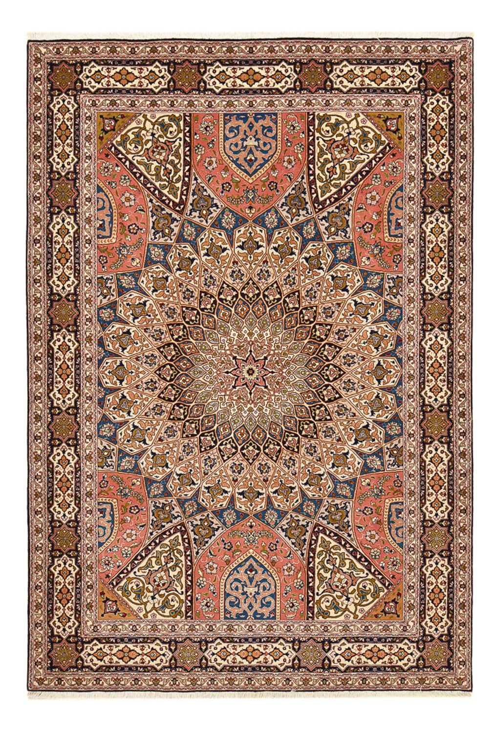 Persisk matta - Tabriz - Royal - 250 x 170 cm - mörk beige