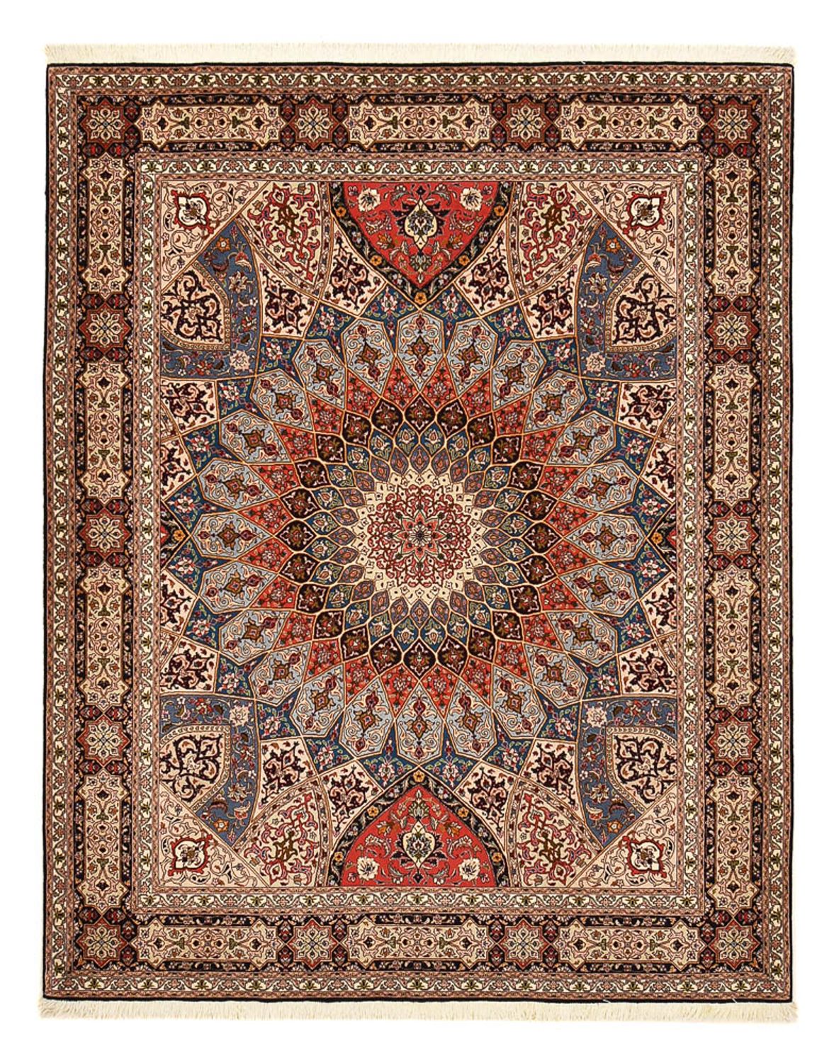 Persisk matta - Tabriz - Royal - 255 x 205 cm - mörk beige