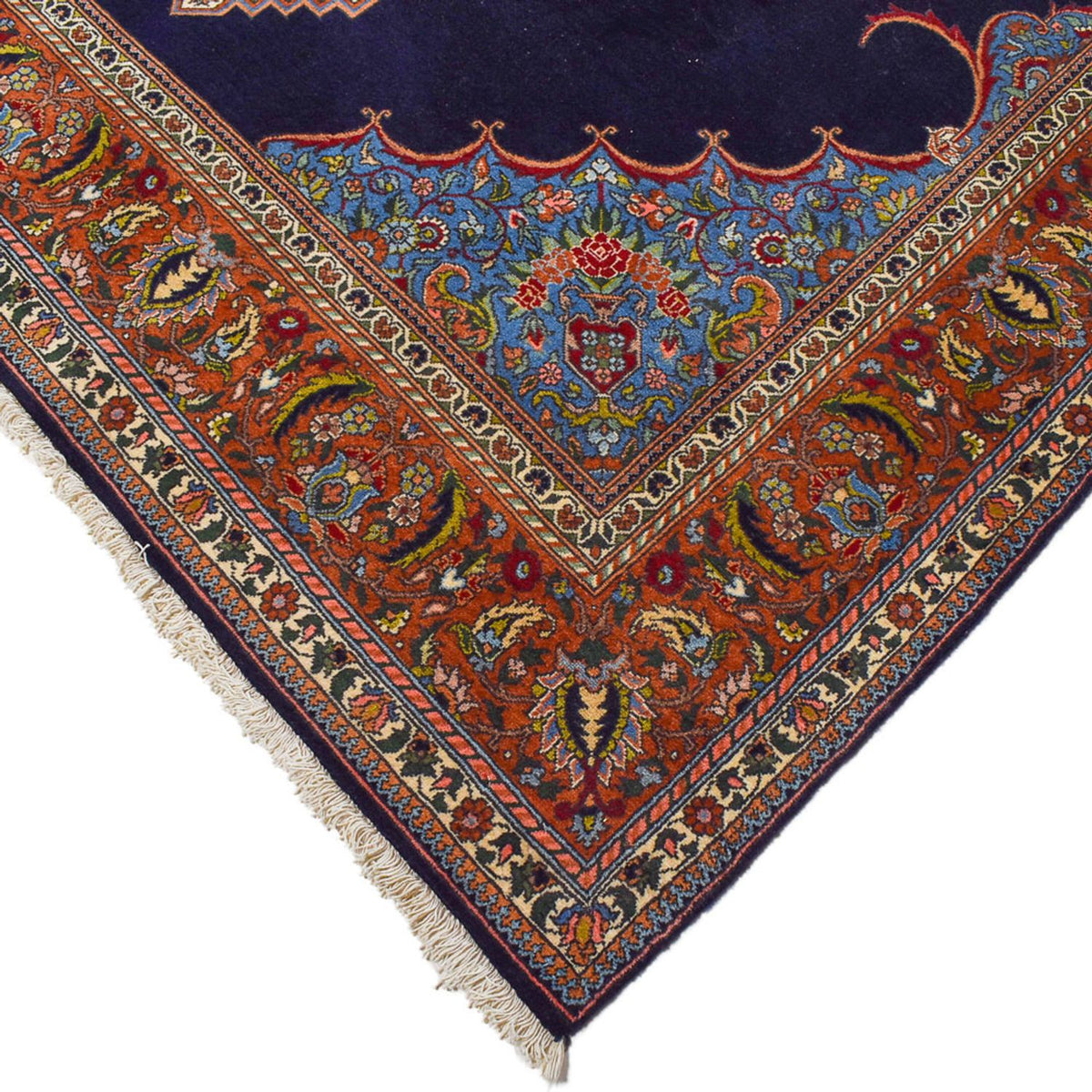 Persisk matta - Nomadic - 285 x 202 cm - mörkblå