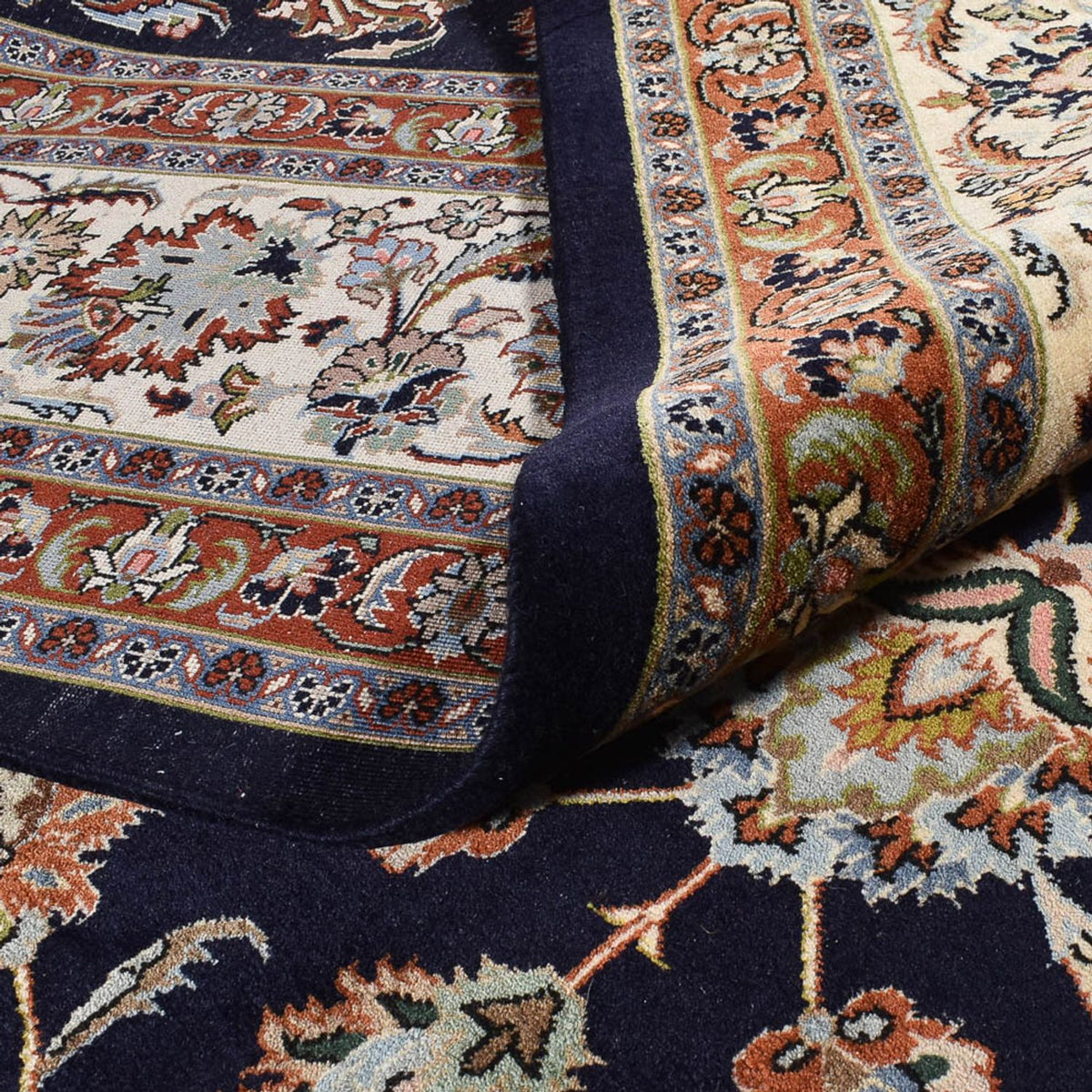 Persisk matta - Classic - Kungliga - 393 x 302 cm - mörkblå