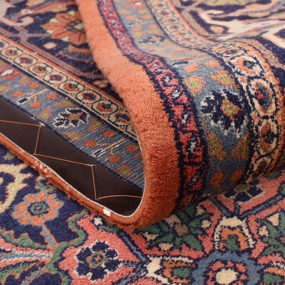 Persisk matta - Bijar - 398 x 302 cm - mörk beige