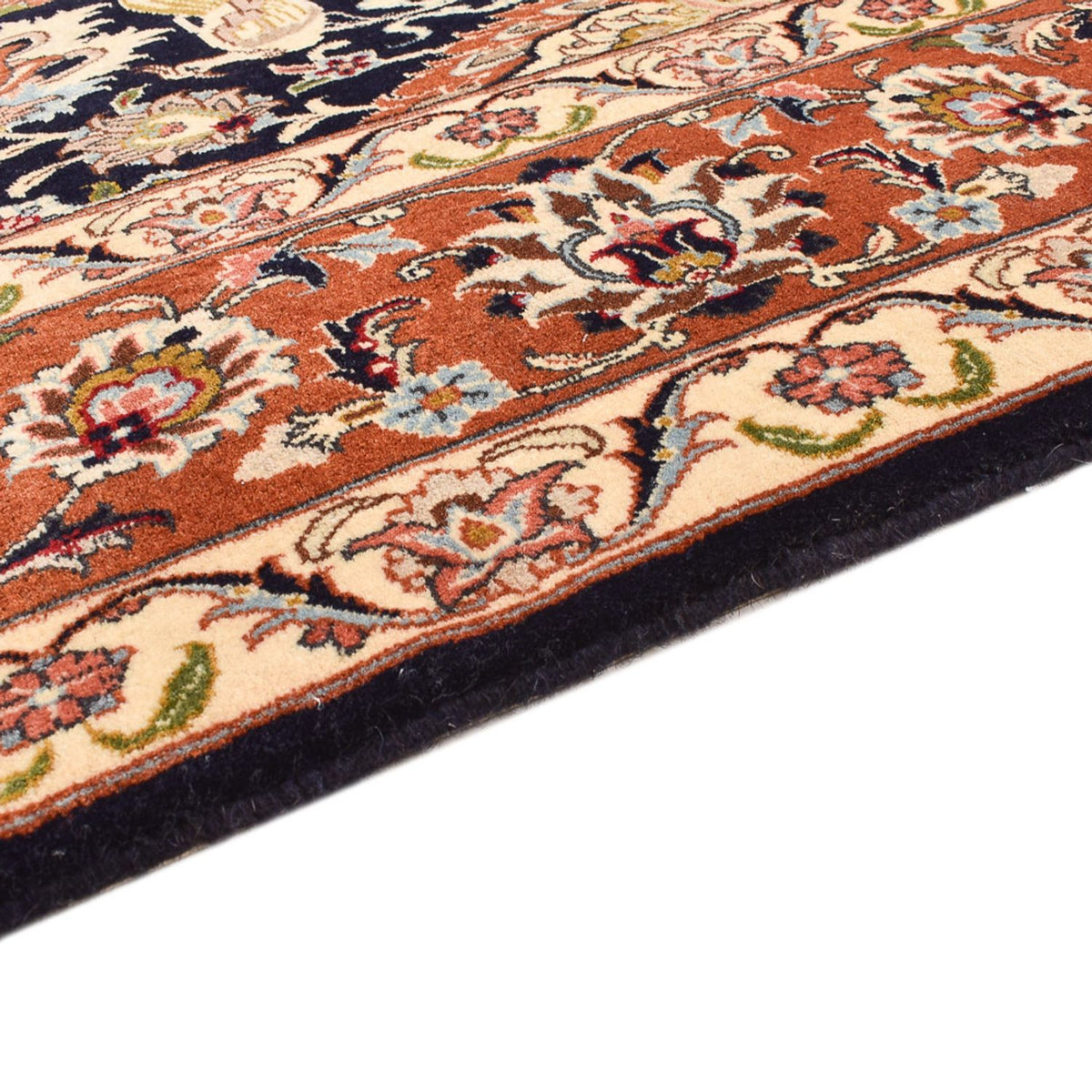 Persisk matta - Bijar - 237 x 178 cm - mörkblå