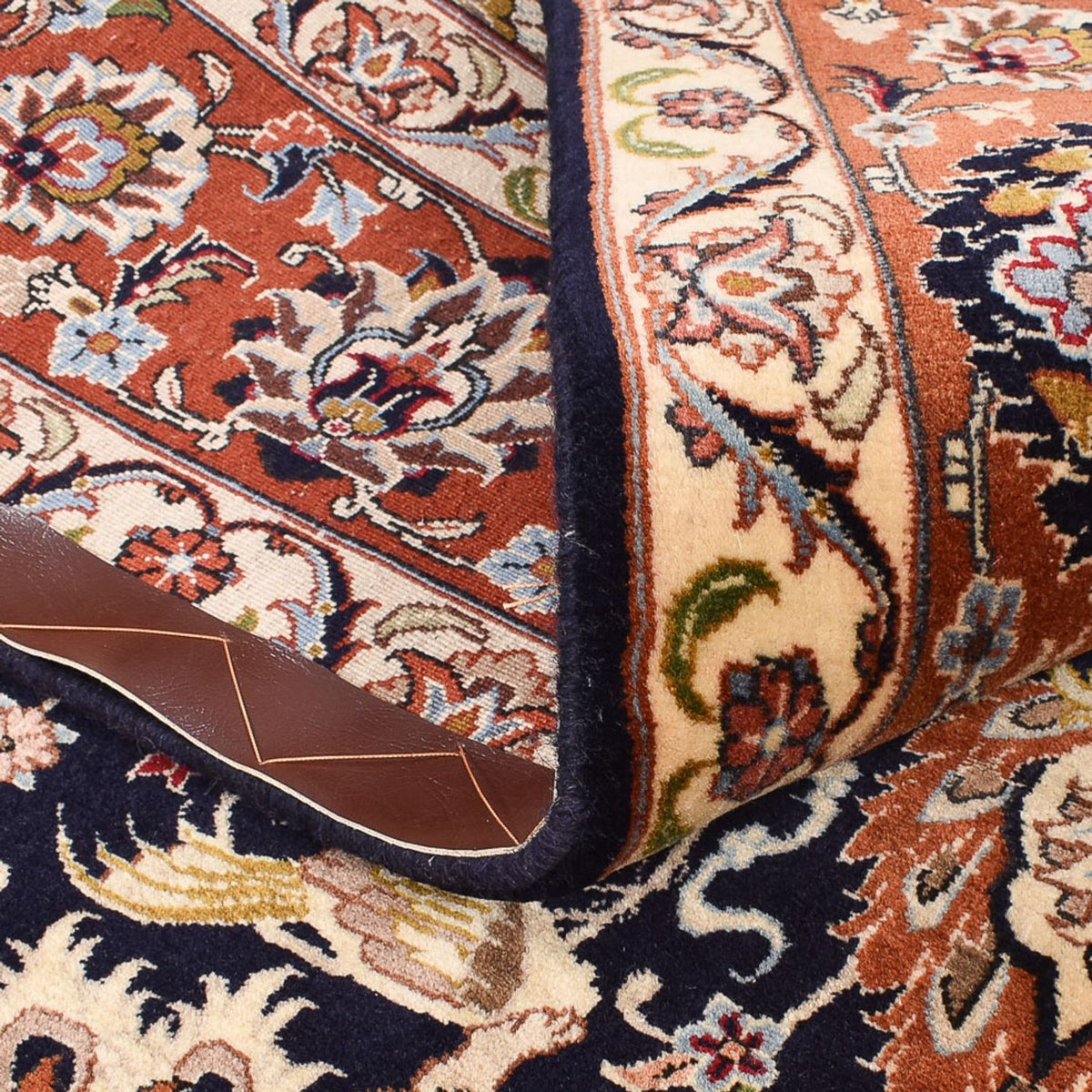 Persisk matta - Bijar - 237 x 178 cm - mörkblå