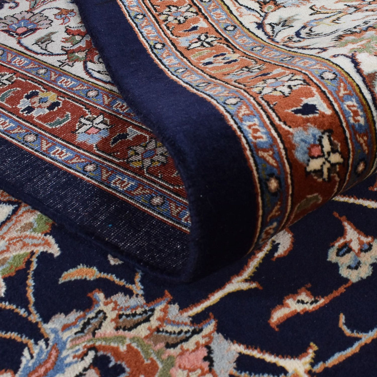 Persisk matta - Classic - Kungliga - 340 x 248 cm - mörkblå