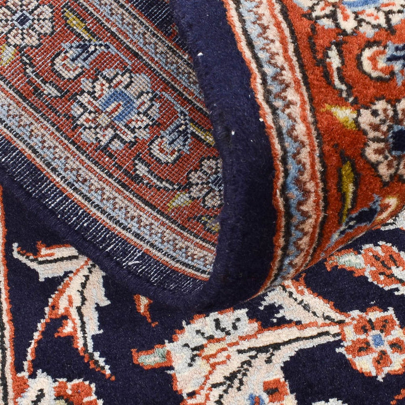 Runner Persiska mattor - Keshan - 338 x 78 cm - mörkblå