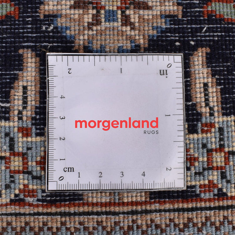 Runner Persiska mattor - Keshan - 338 x 78 cm - mörkblå