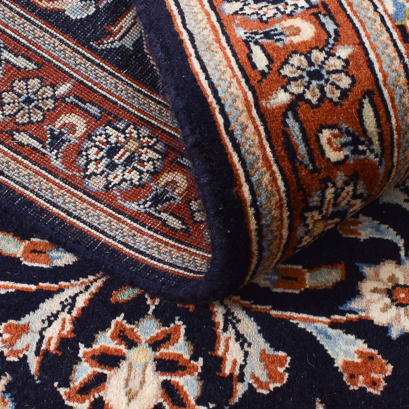 Runner Persiska mattor - Keshan - 338 x 75 cm - mörkblå