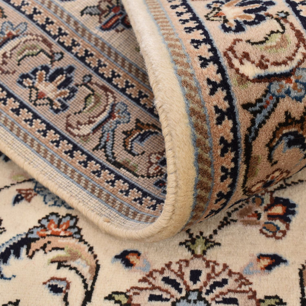 Runner Persiska mattor - Keshan - 373 x 79 cm - beige