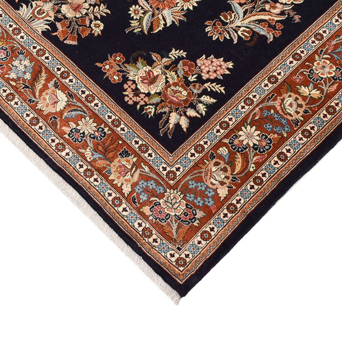 Persisk matta - Classic - 228 x 180 cm - mörkblå