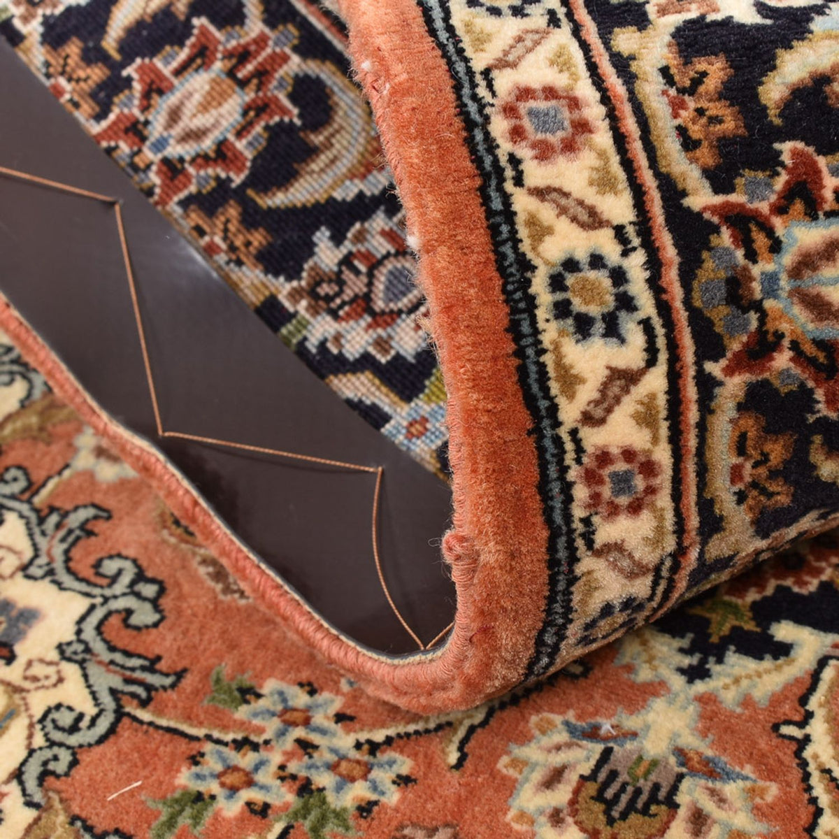 Persiska mattor - Keshan - 110 x 77 cm - orange