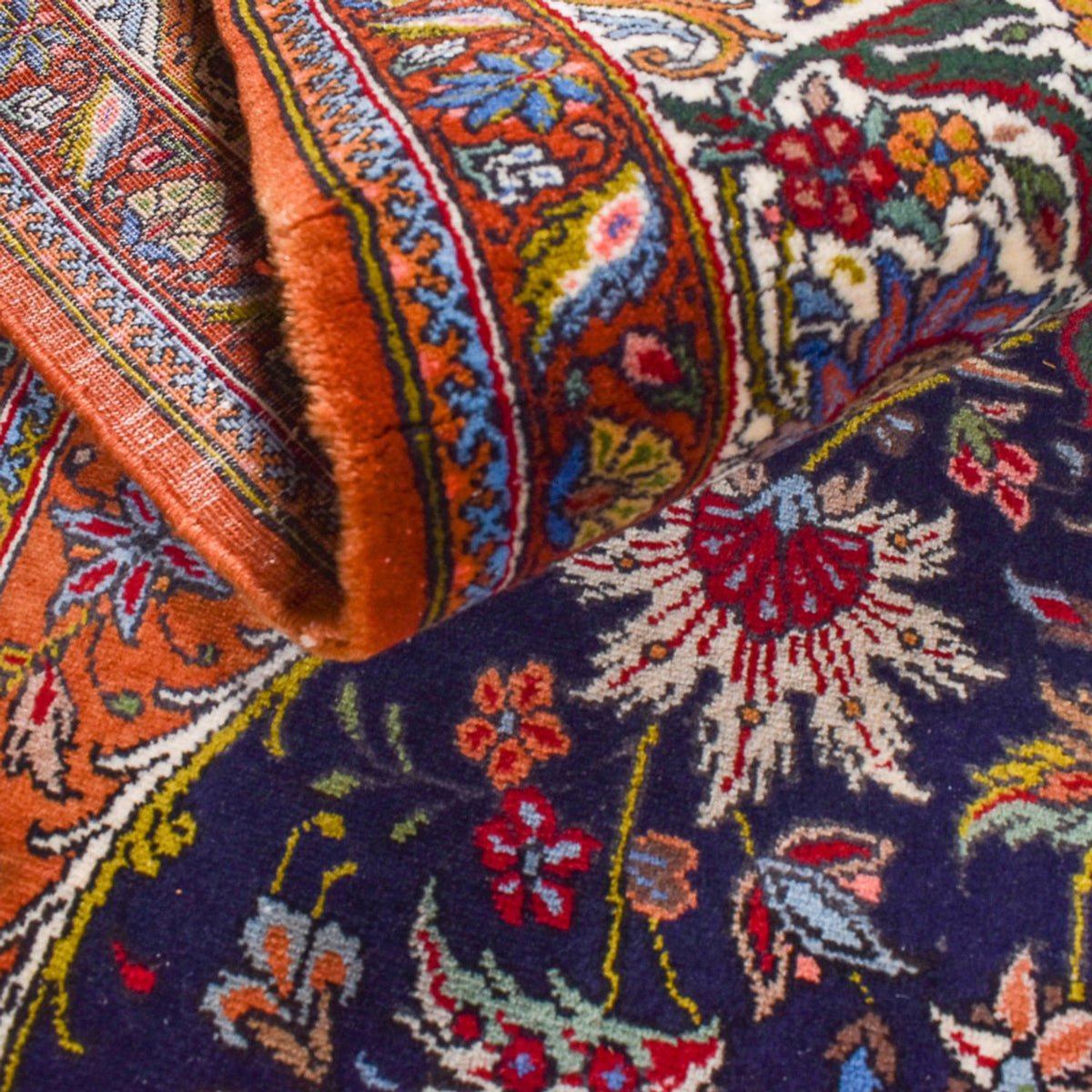 Persisk matta - Nomadic - 293 x 206 cm - mörkblå