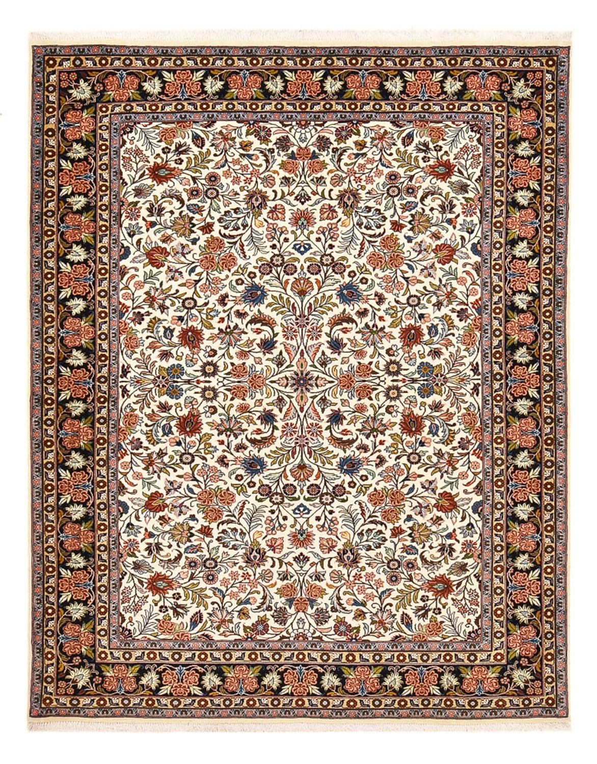 Persisk matta - Bijar - 233 x 178 cm - ljusbeige