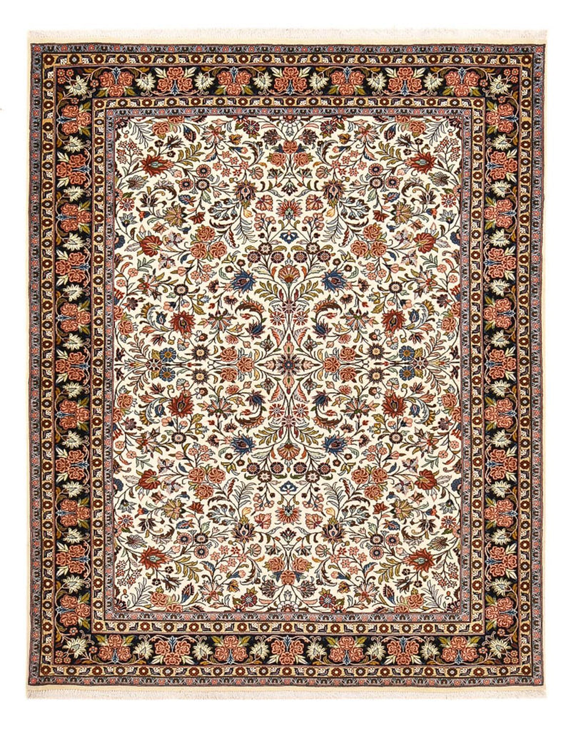 Persisk matta - Bijar - 233 x 178 cm - ljusbeige