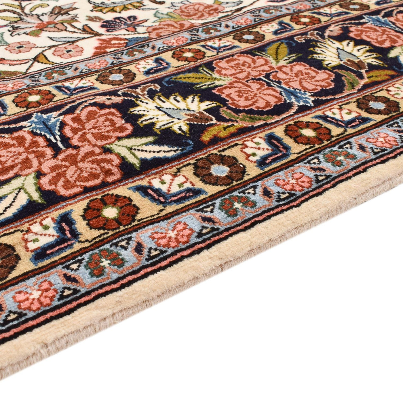 Persisk matta - Bijar - 233 x 178 cm - ljusbeige