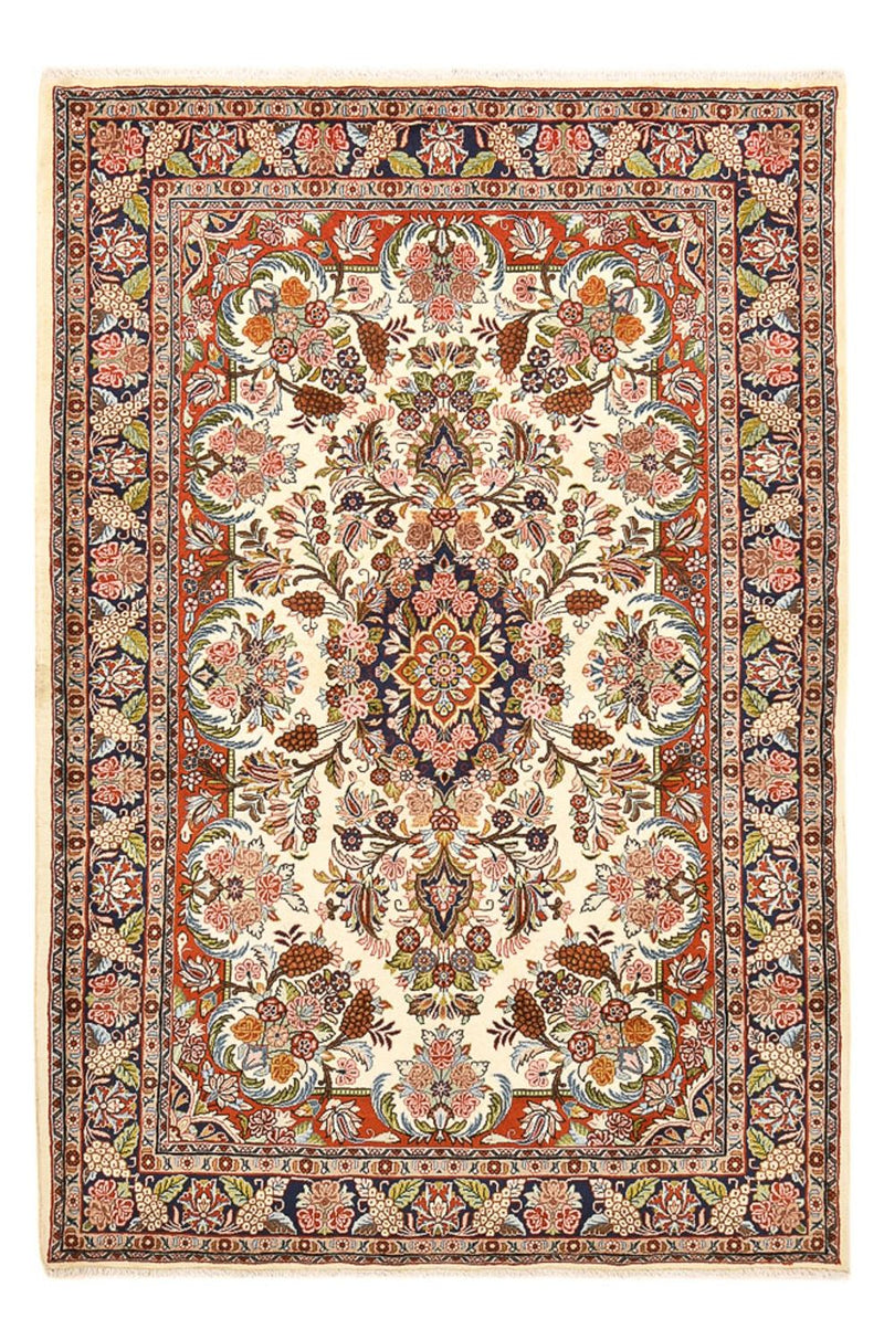 Persisk matta - Bijar - 204 x 138 cm - ljusbeige