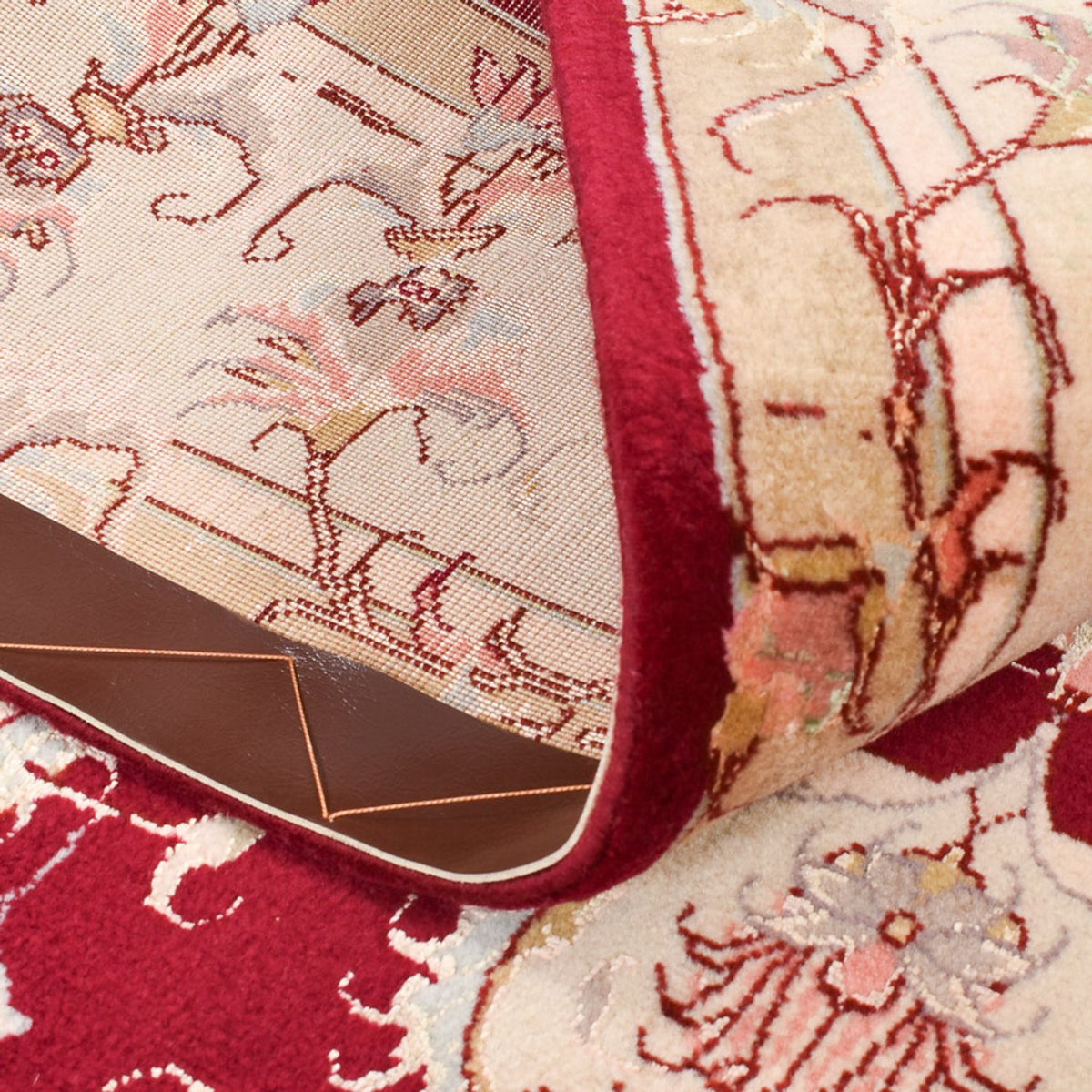 Persisk matta - Tabriz - Royal - 191 x 148 cm - röd