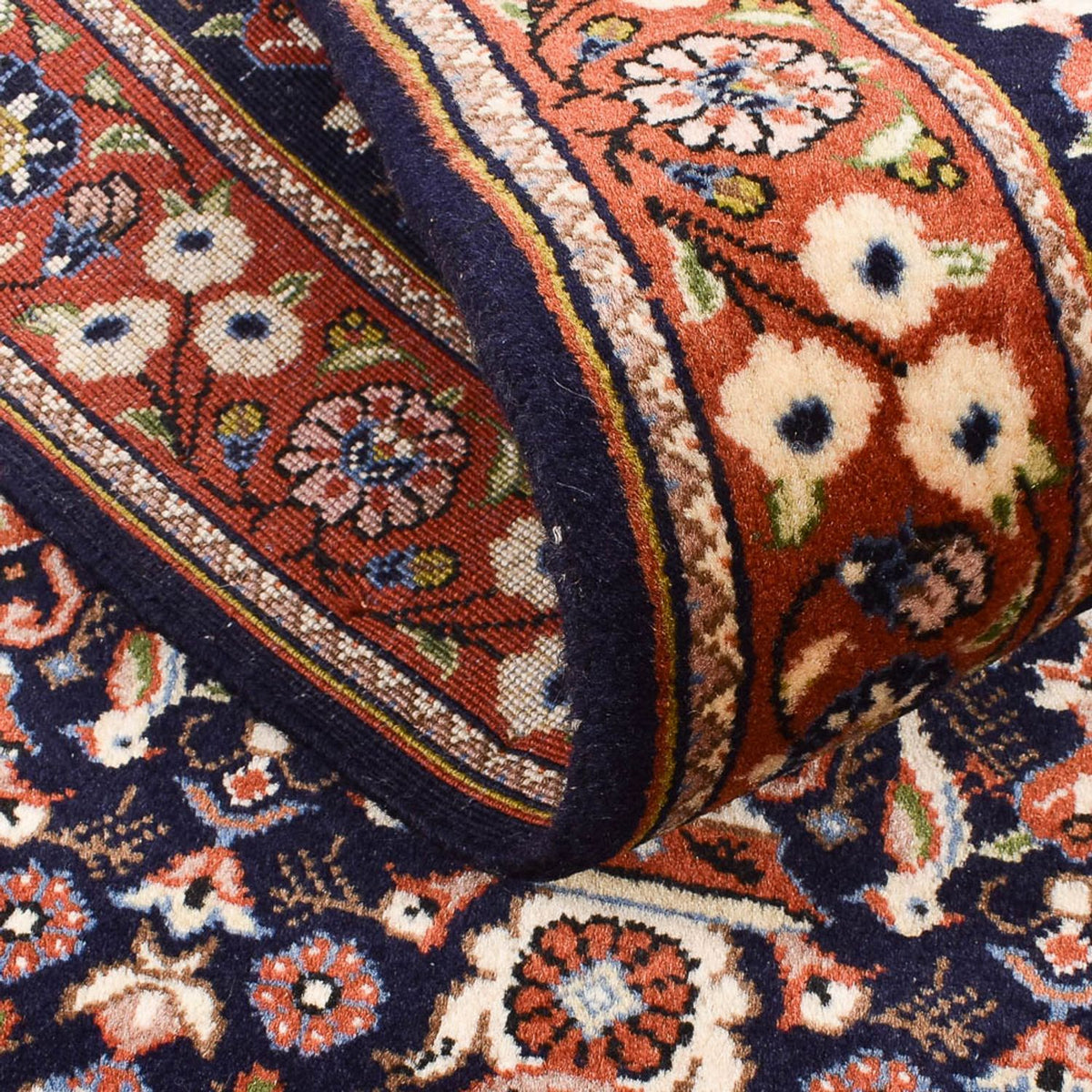 Runner Gabbeh-matta - Kashkuli Persiska - 202 x 81 cm - mörkblå