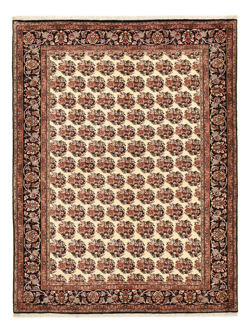 Persisk matta - Bijar - 203 x 149 cm - mörk beige