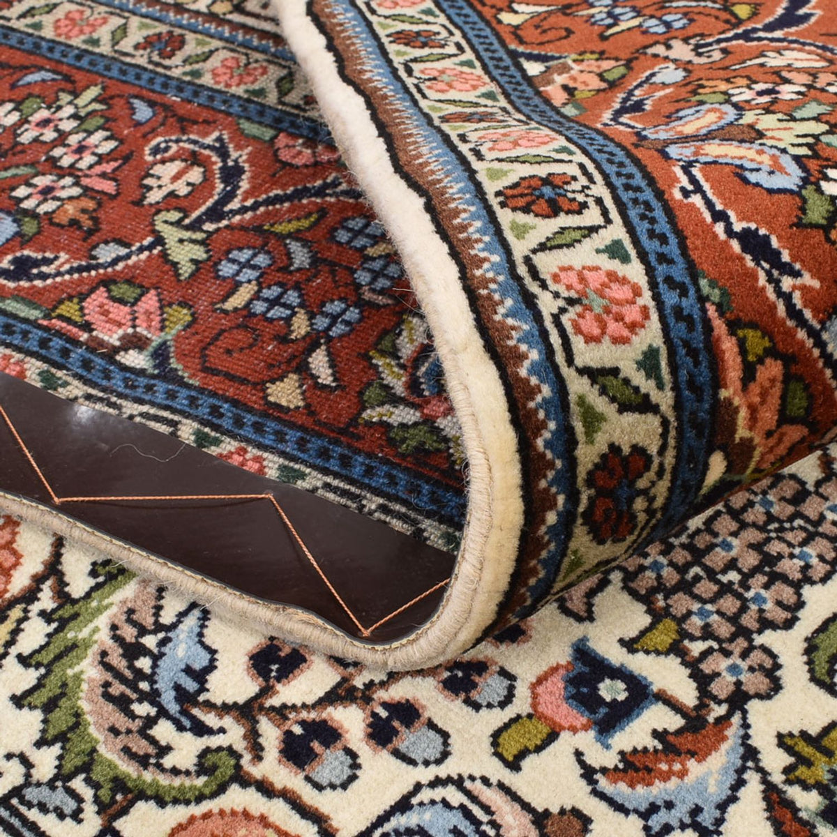 Persisk matta - Bijar - 205 x 139 cm - grädde