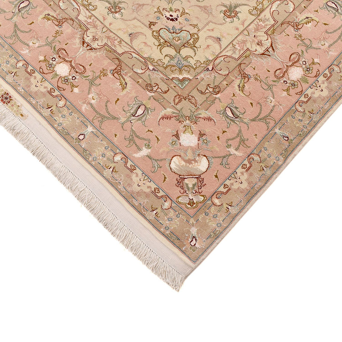 Persisk matta - Tabriz - Royal - 298 x 203 cm - ljusbeige