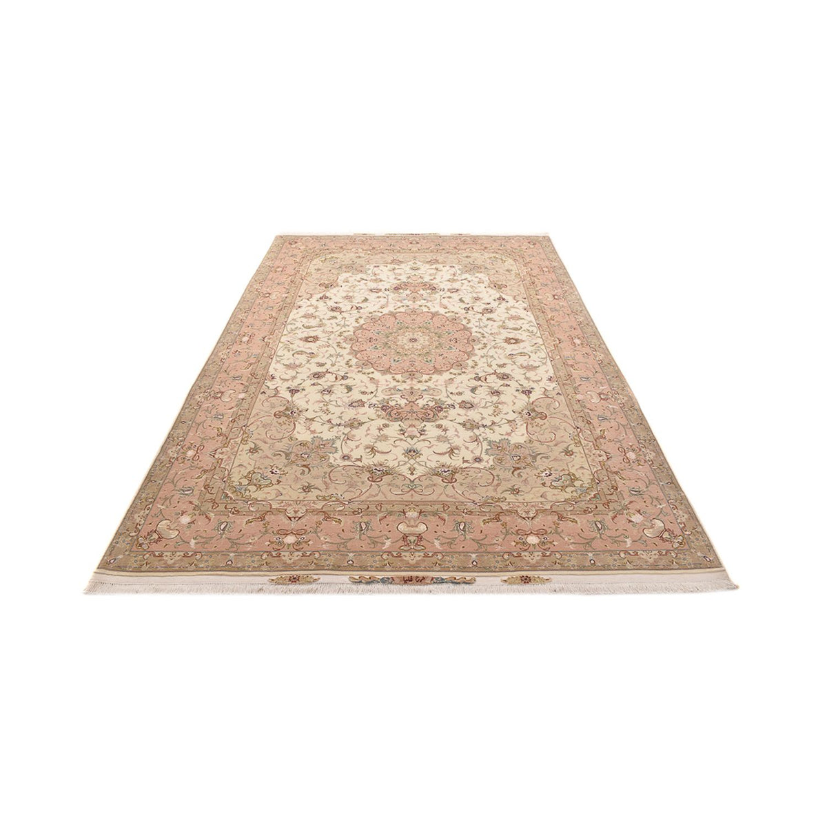 Persisk matta - Tabriz - Royal - 298 x 203 cm - ljusbeige
