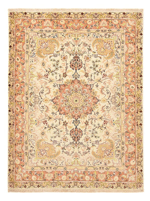 Persisk matta - Tabriz - Royal - 210 x 153 cm - ljusbeige