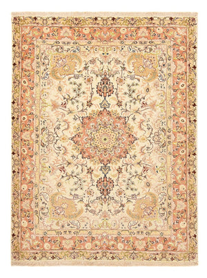 Persisk matta - Tabriz - Royal - 210 x 153 cm - ljusbeige