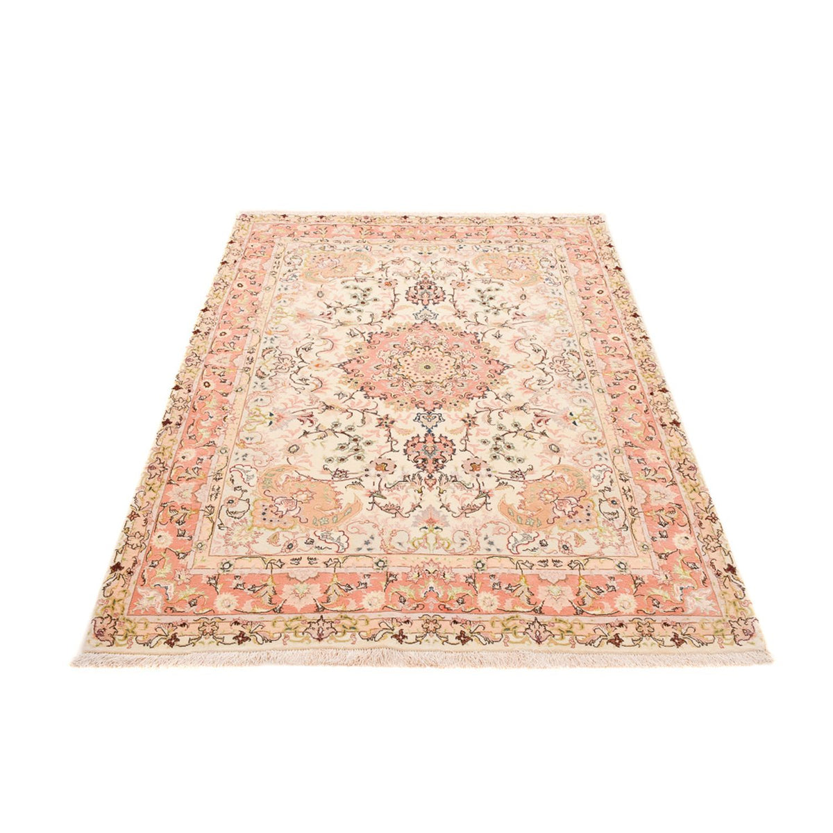 Persisk matta - Tabriz - Royal - 210 x 153 cm - ljusbeige