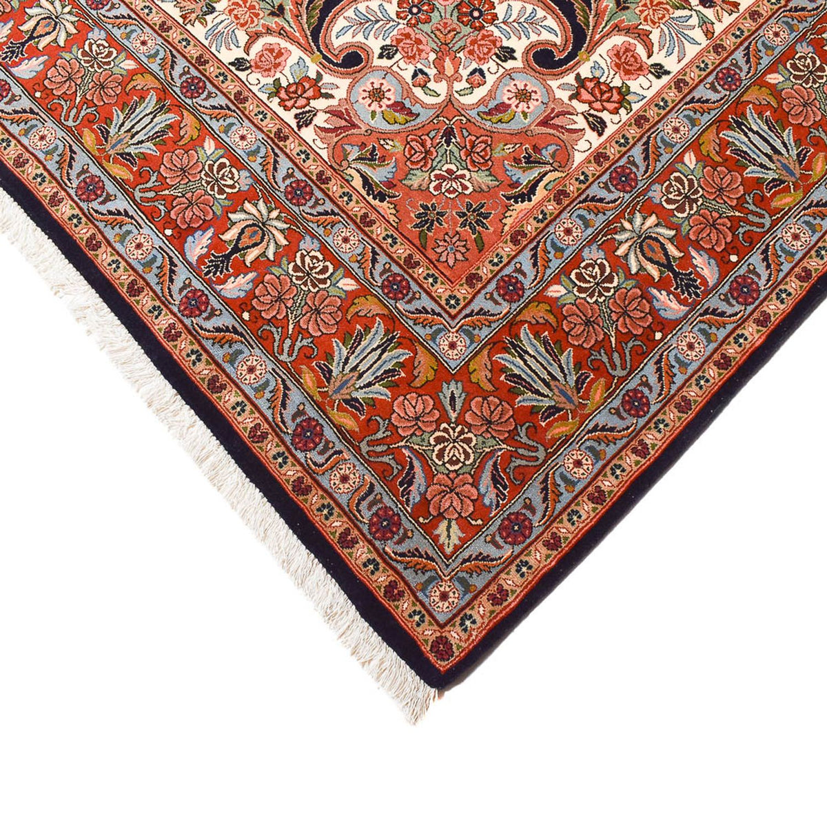 Persisk matta - Bijar - 298 x 199 cm - mörkblå