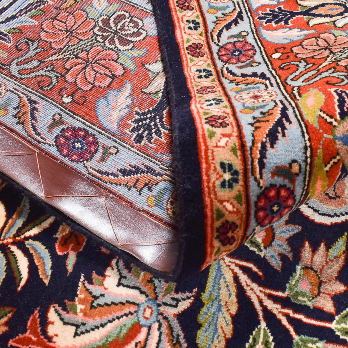 Persisk matta - Bijar - 298 x 199 cm - mörkblå