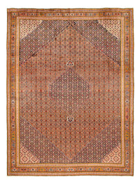 Persisk matta - Bijar - 393 x 298 cm - mörk beige